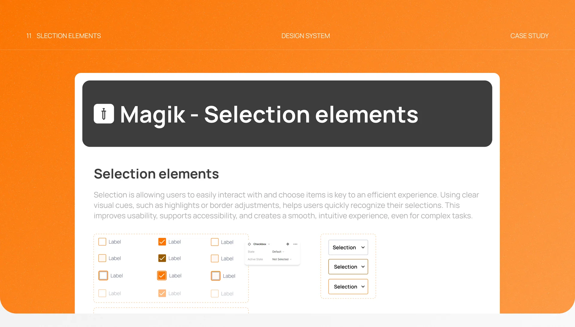 Selection Elements